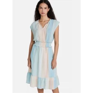 Rails Pastel Blue and Cream Ombre Midi Dress
